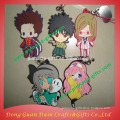 2015 popular rubber silicone cell phone straps/popular plastic pvc mobile phone